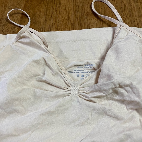 BeBe Sports 2 pack Tank Cami Black & Cream size Large - Picture 4 of 7